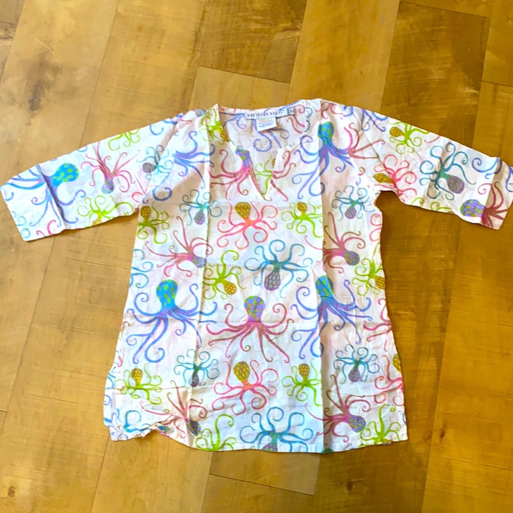 Gretchen Scott Tunic/ Cover Up girls Sz 8/10 Like New